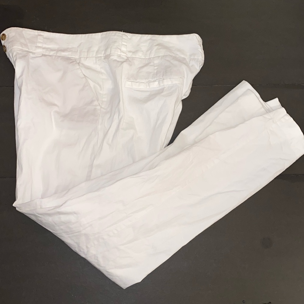 Old Navy Size 14 Mid Rise White Wide Leg Pants